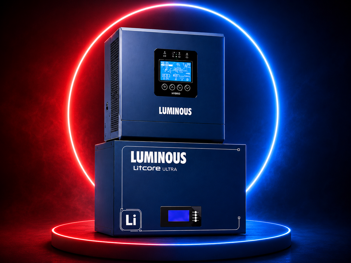 Luminous Hybrid Solar Inverter 6.5KW + 5KWh Lithium Battery
