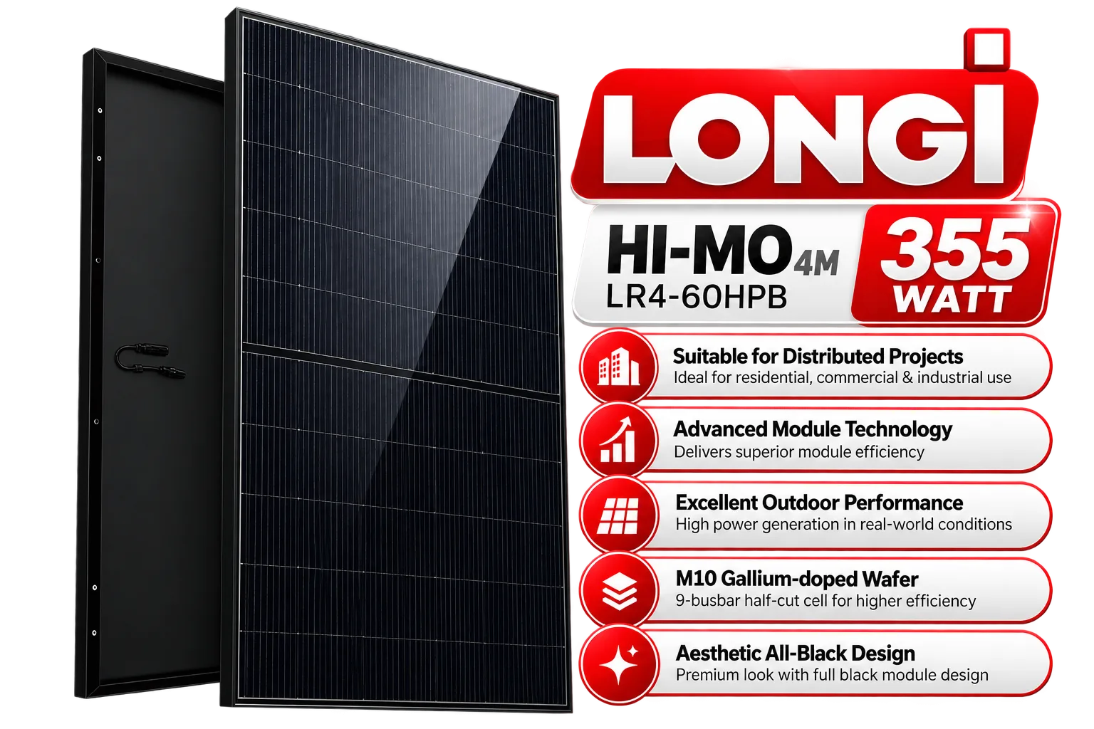 smart solar and power Longi 355 Solar Panel Guide for Bangladesh Homes