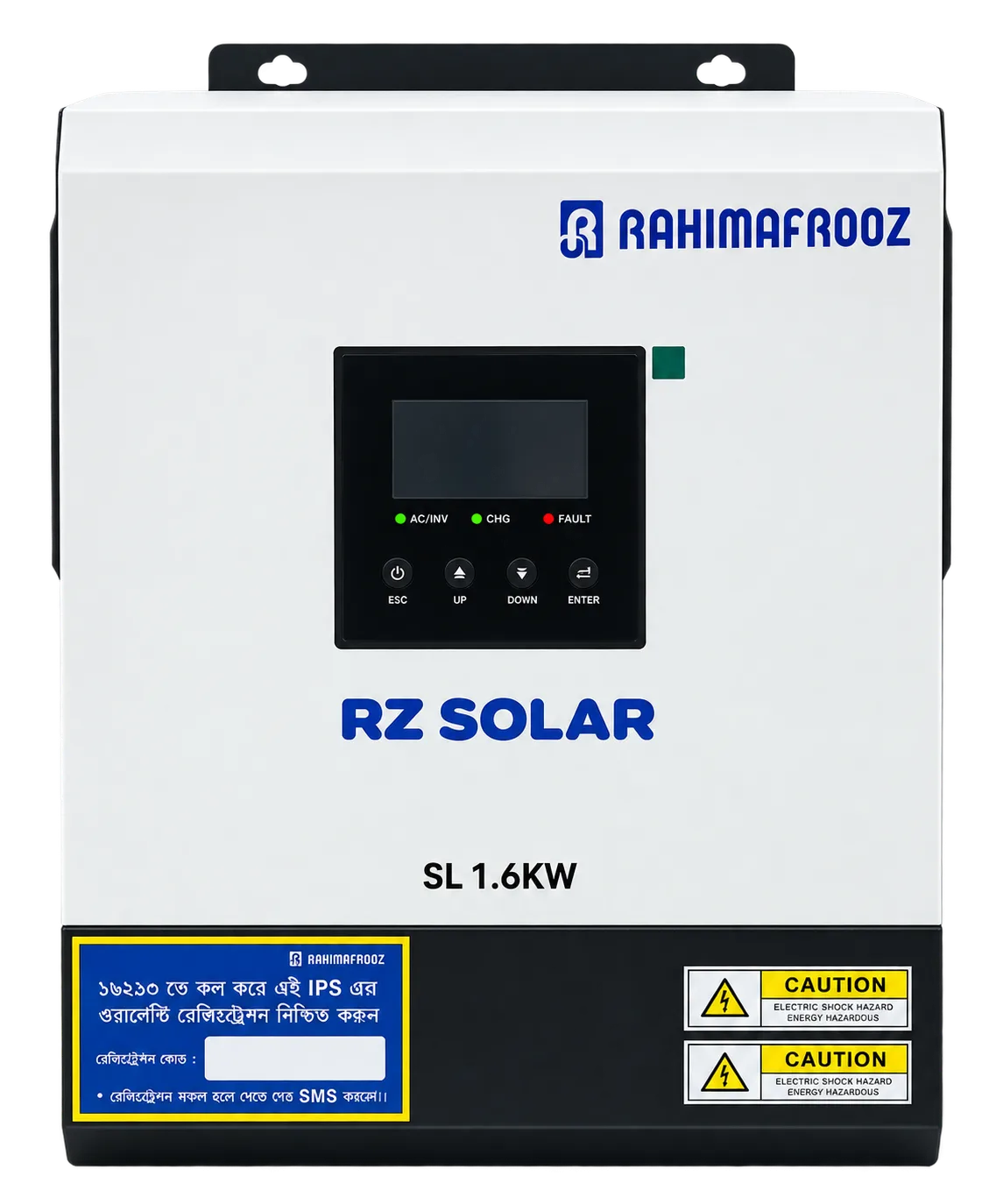 smart solar and power hybrid inverter – Rahimafrooz 1.6KW