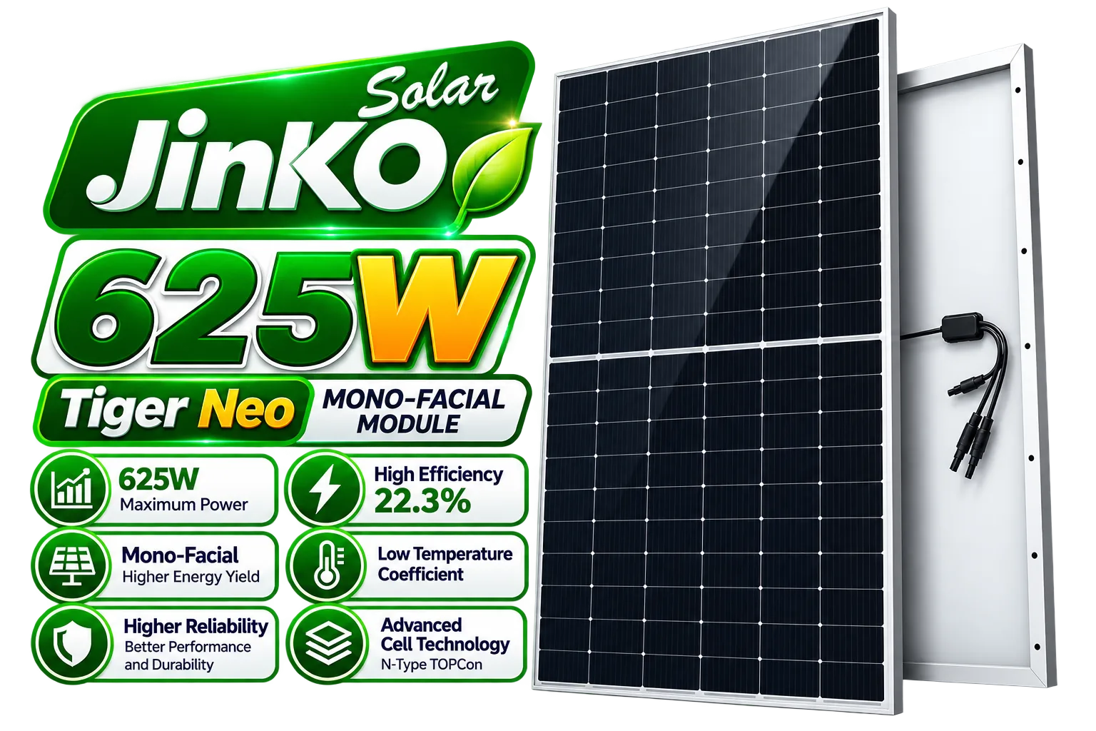 Jinko 625W Tiger Neo