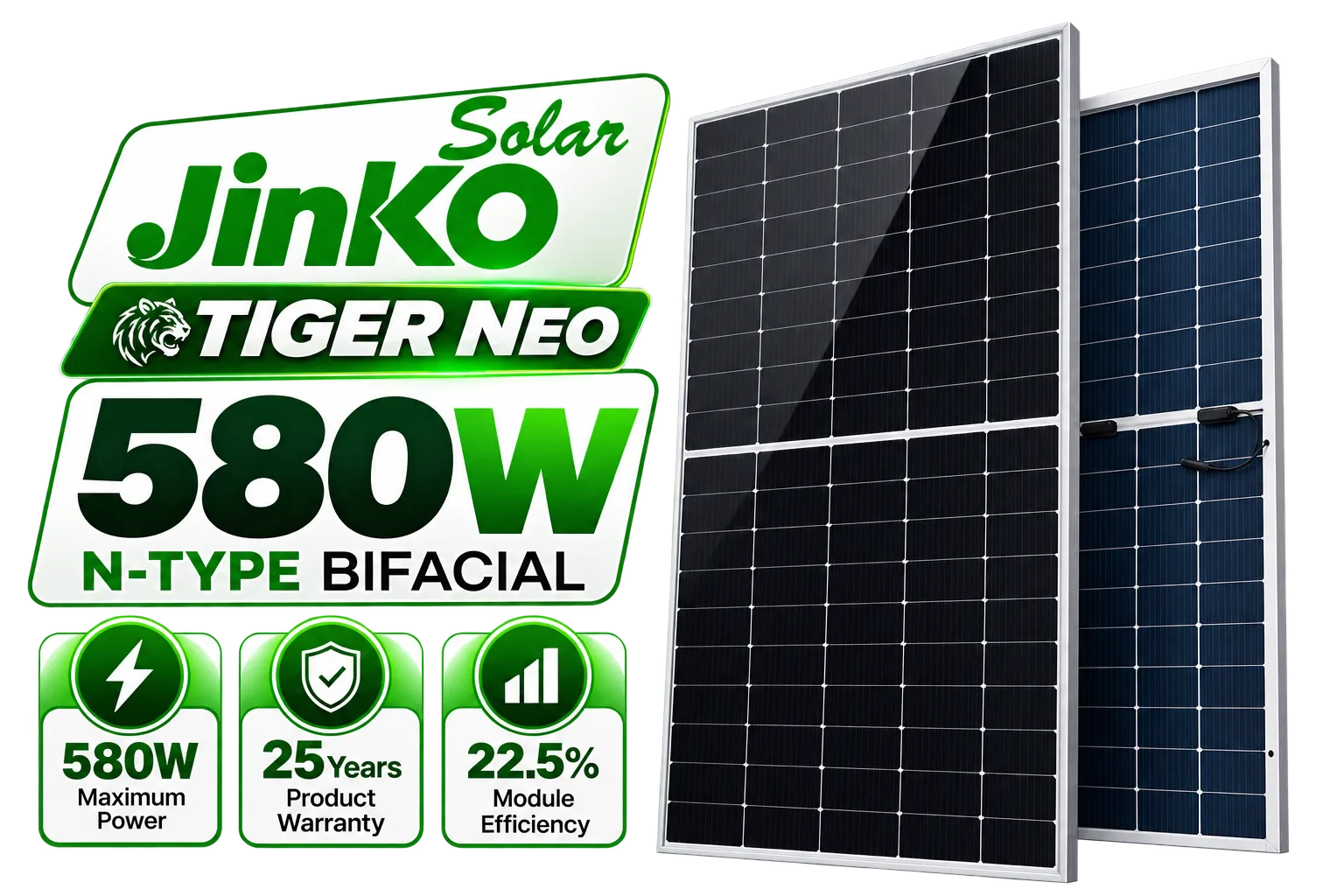 Jinko 580W Tiger Neo