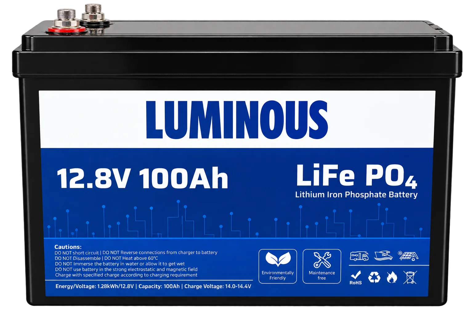 Luminous 12.8V 100ah